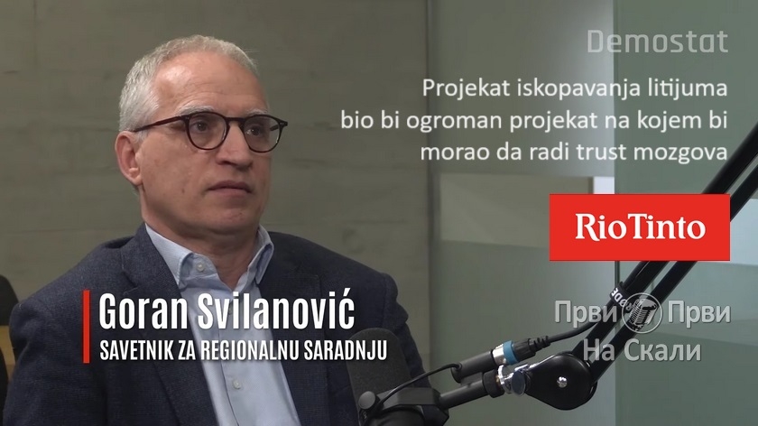Svilanović: Projekat iskopavanja litijuma bio bi ogroman projekat na kojem bi morao da radi trust mozgova