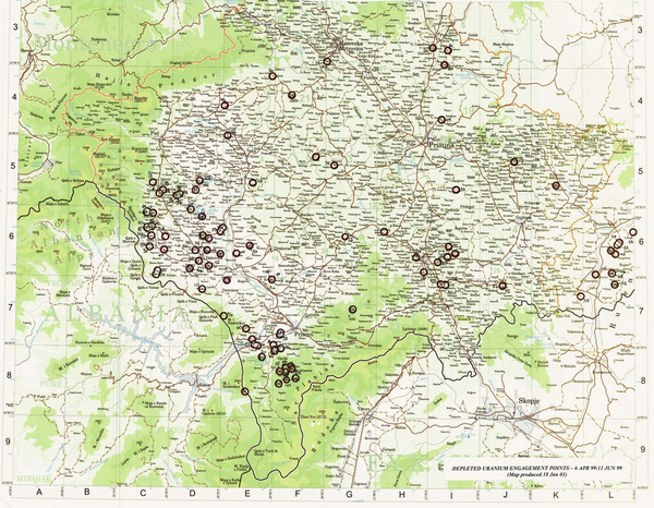 PRVI PRVI NA SKALI Hronologija NATO bombardovanja SRJ 1999 insert osiromaseni uranijum