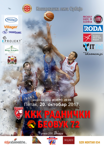 PRVI PRVI NA SKALI KKK Radnicki Beovuk 72 plakat