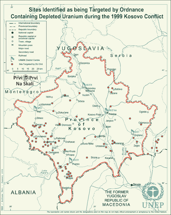 PRVI PRVI NA SKALI Italijanski vojnik iz misije na Kosovu zrtva osiromasenog uranijuma NATO 1999