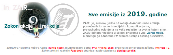 PRVI PRVI NA SKALI Zakon akcije i reakcije Zoran Modli 2019