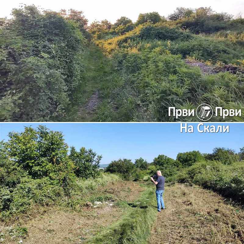 PRVI PRVI NA SKALI Metino Brdo - staza pre i posle prvih grubih radova 3