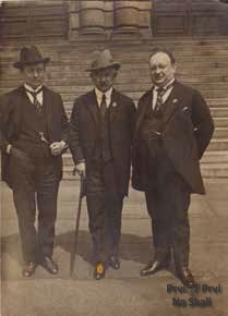 Prijatelji Branislav Nušić, Jovan Cvijić i Geca Kon u Pragu 1924.